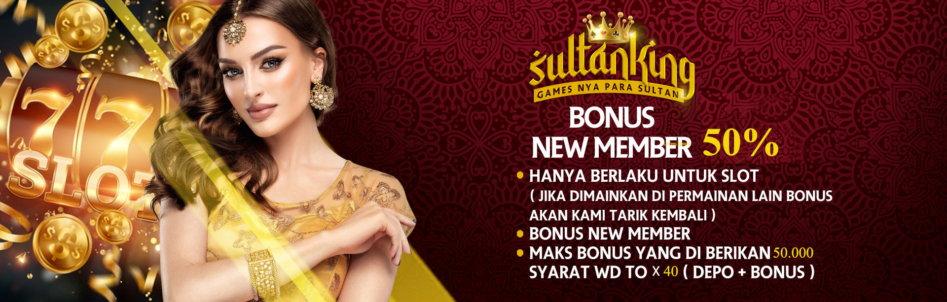 BONUS NEW MEMBER 100%